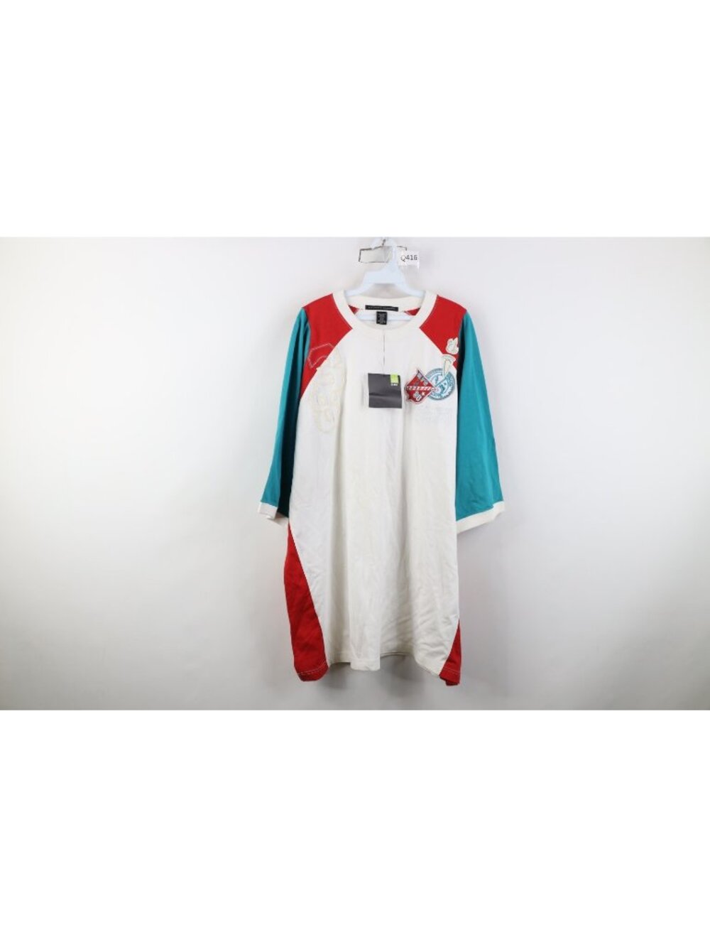 Deadstock Vtg 90s Marithe Francois Girbaud Mens 2XL XXL Torch Ringer T-Shirt